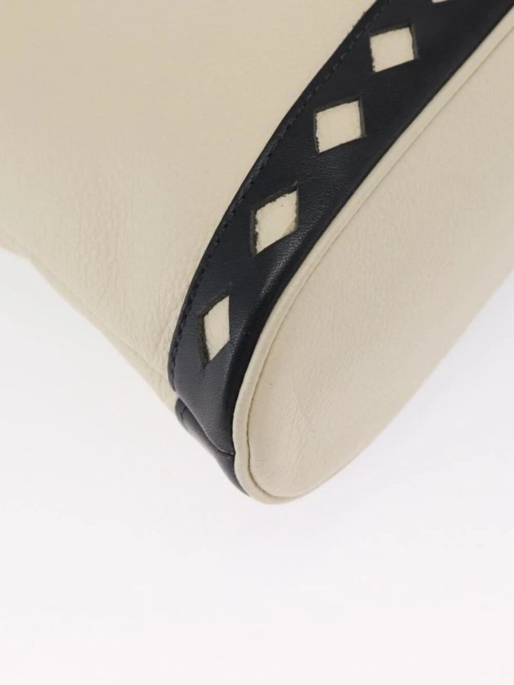 SAINT LAURENT Hand Bag Leather White Auth 169261V - Picture 5 of 16